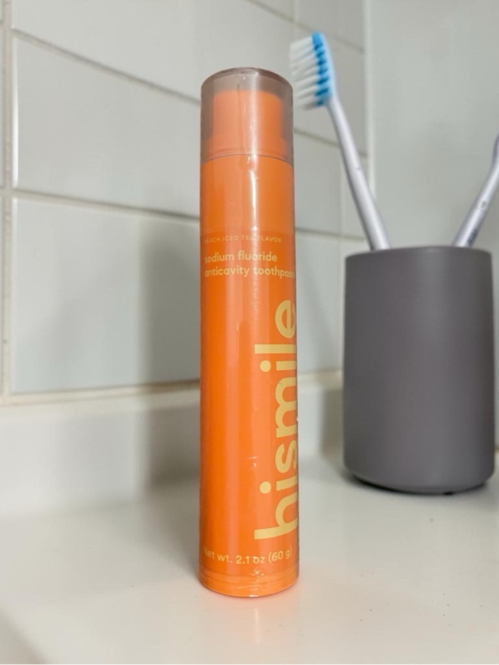 HiSmile Peach iced Tea Anticavity Toothpaste Gel – Daily Fluoride Care